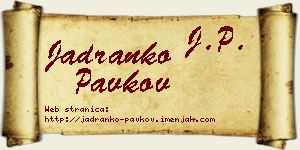 Jadranko Pavkov vizit kartica